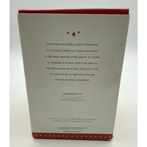 Vtg 2015 Hallmark Father Christmas w Owl Ornament 12th Series Santa Box White - Picture 4 of 15